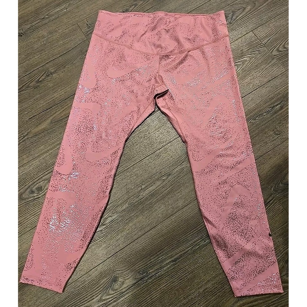 Women's Nike Air Dri- Fit Leggings Yoga Exercise Cropped Size 1X